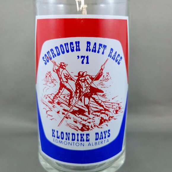 Edmonton Alberta Klondike Days Sourdough Raft Race 1971 Mug Glass Vintage Read - Picture 7 of 9